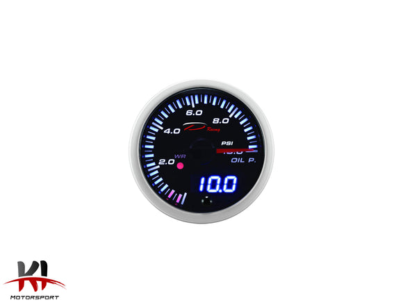 Depo Racing – 52mm SLD Series Premium Oil Pressure Gauge Kit (PSI)