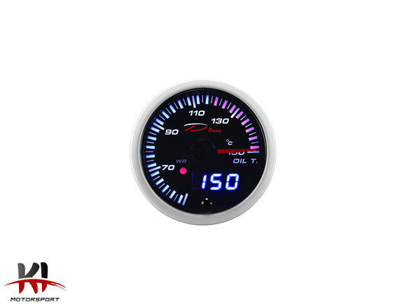 Depo Racing – 52mm SLD Series Premium Oil Temperature Gauge Kit (Celsius)